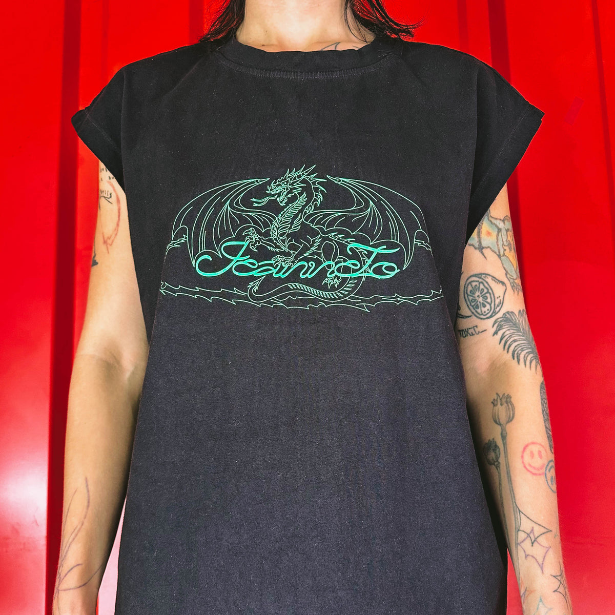 T-Shirt Tanktop - JeanneTo - Rouge Ciel