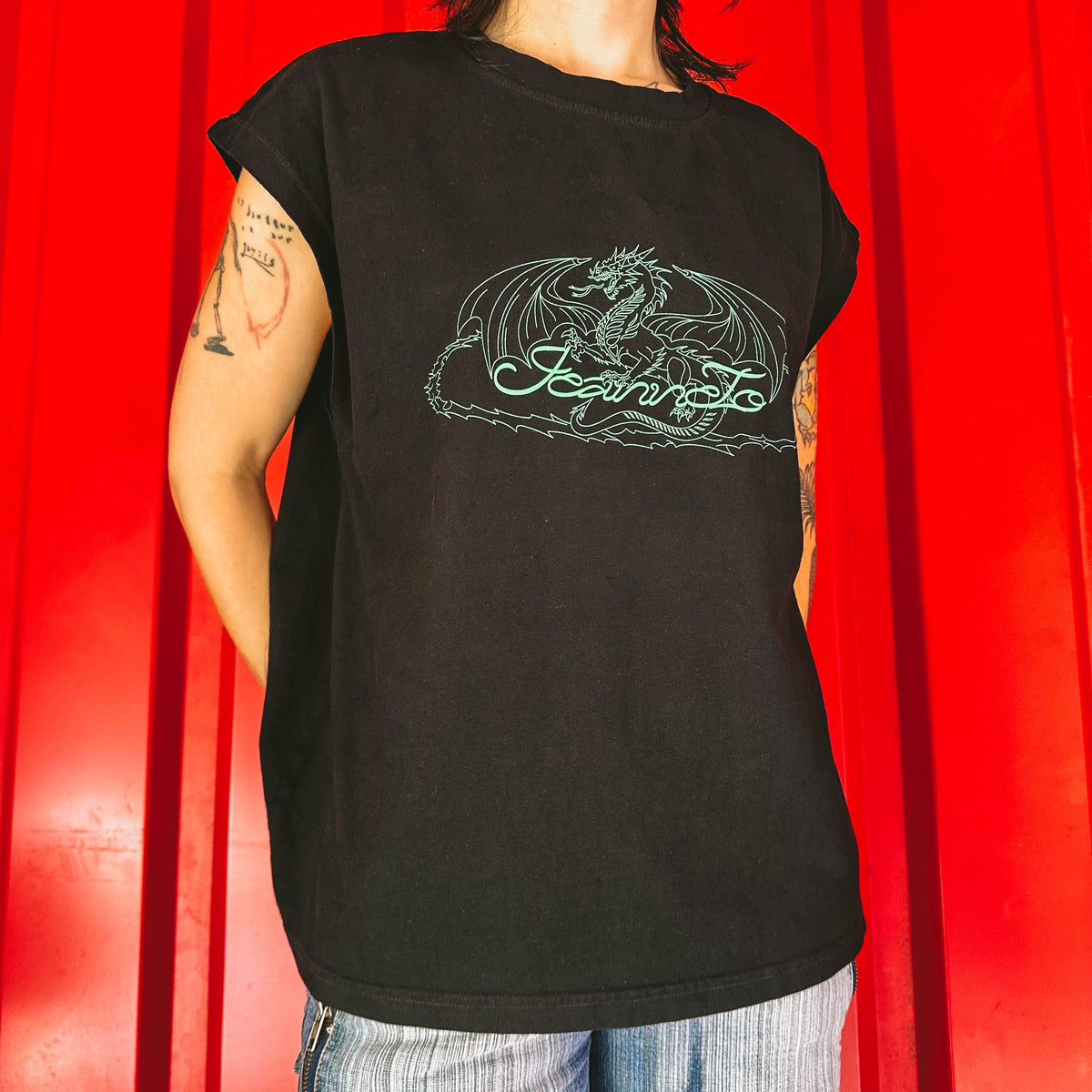T-Shirt Tanktop - JeanneTo - Rouge Ciel